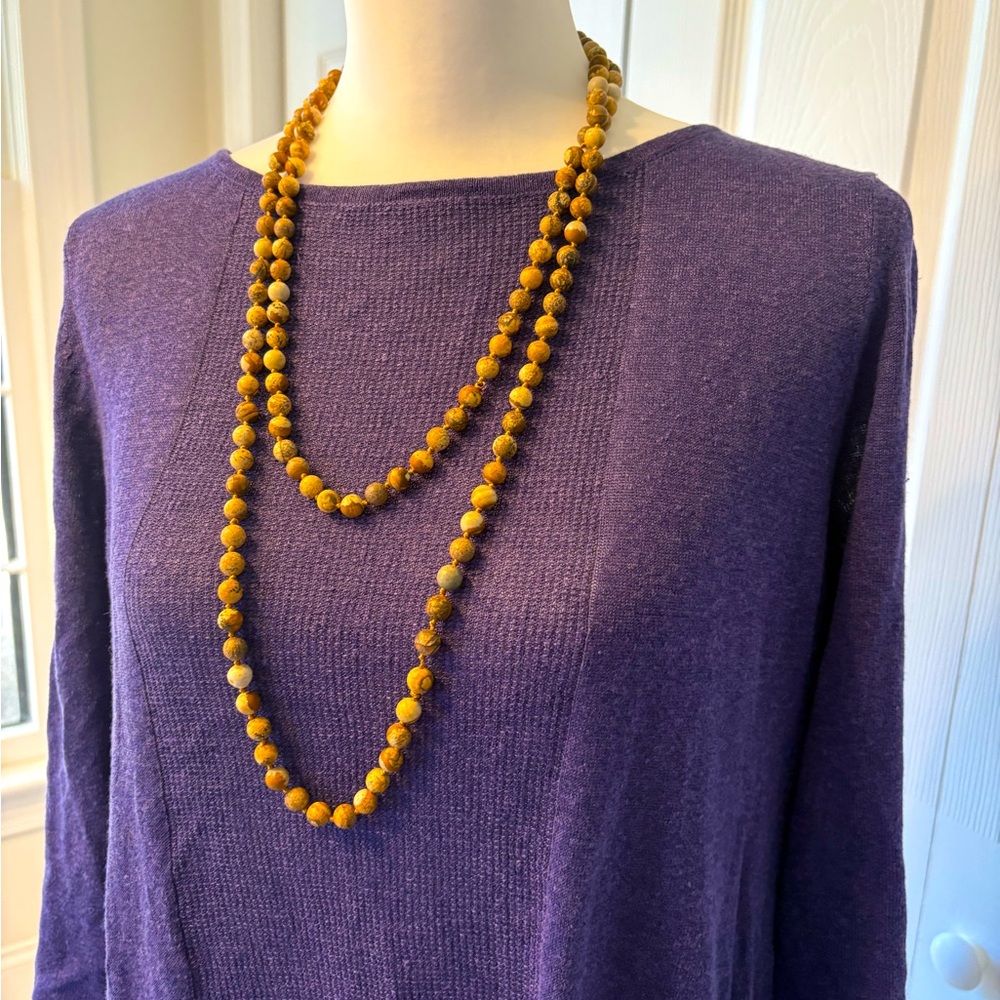 J Jill purple linen tunic medium
